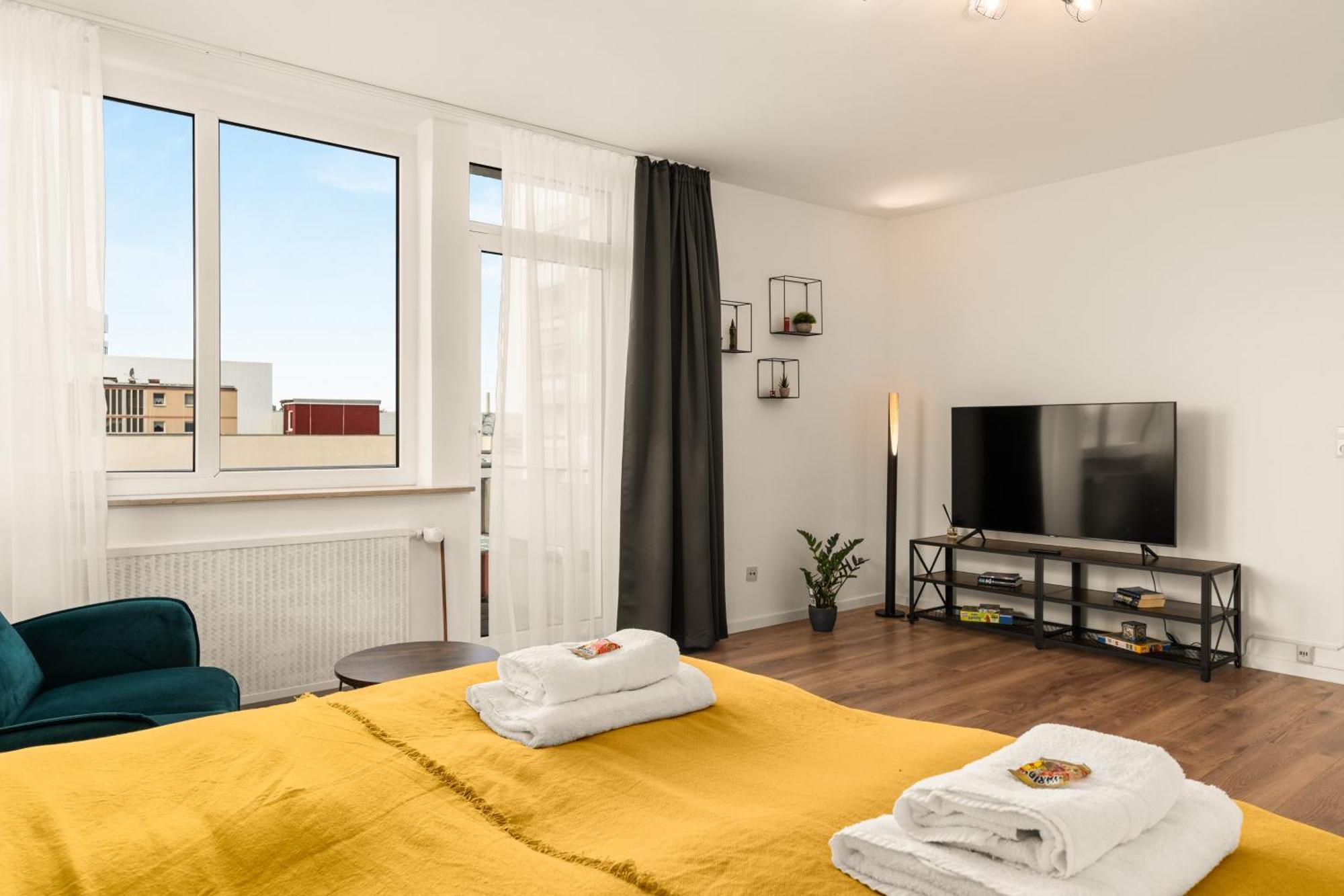 Free Living - City Design Apartments, Zentrum, Outlet, Balkon, Kueche Wolfsburg Exterior photo